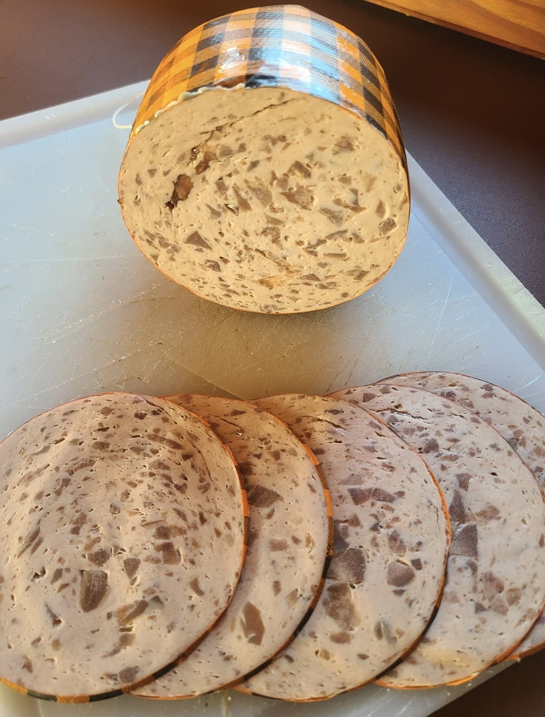 Saucisse de langue de porc Cul-Noir Alsacien : produit brut