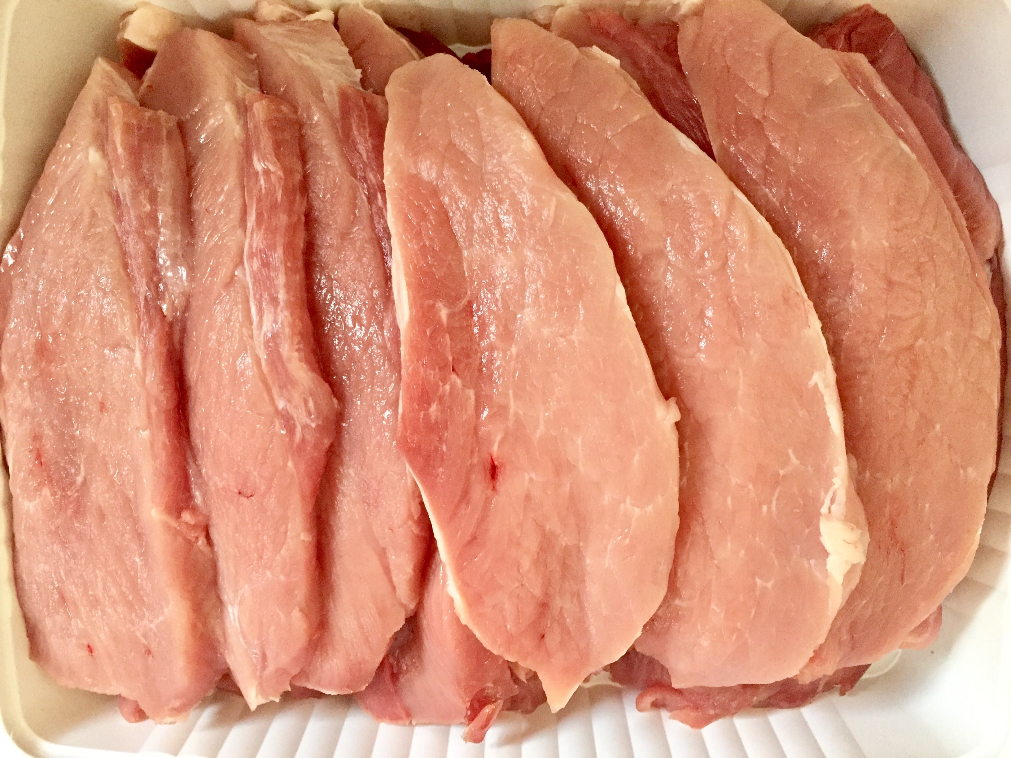 Escalope de porc Cul-Noir Alsacien : produit brut